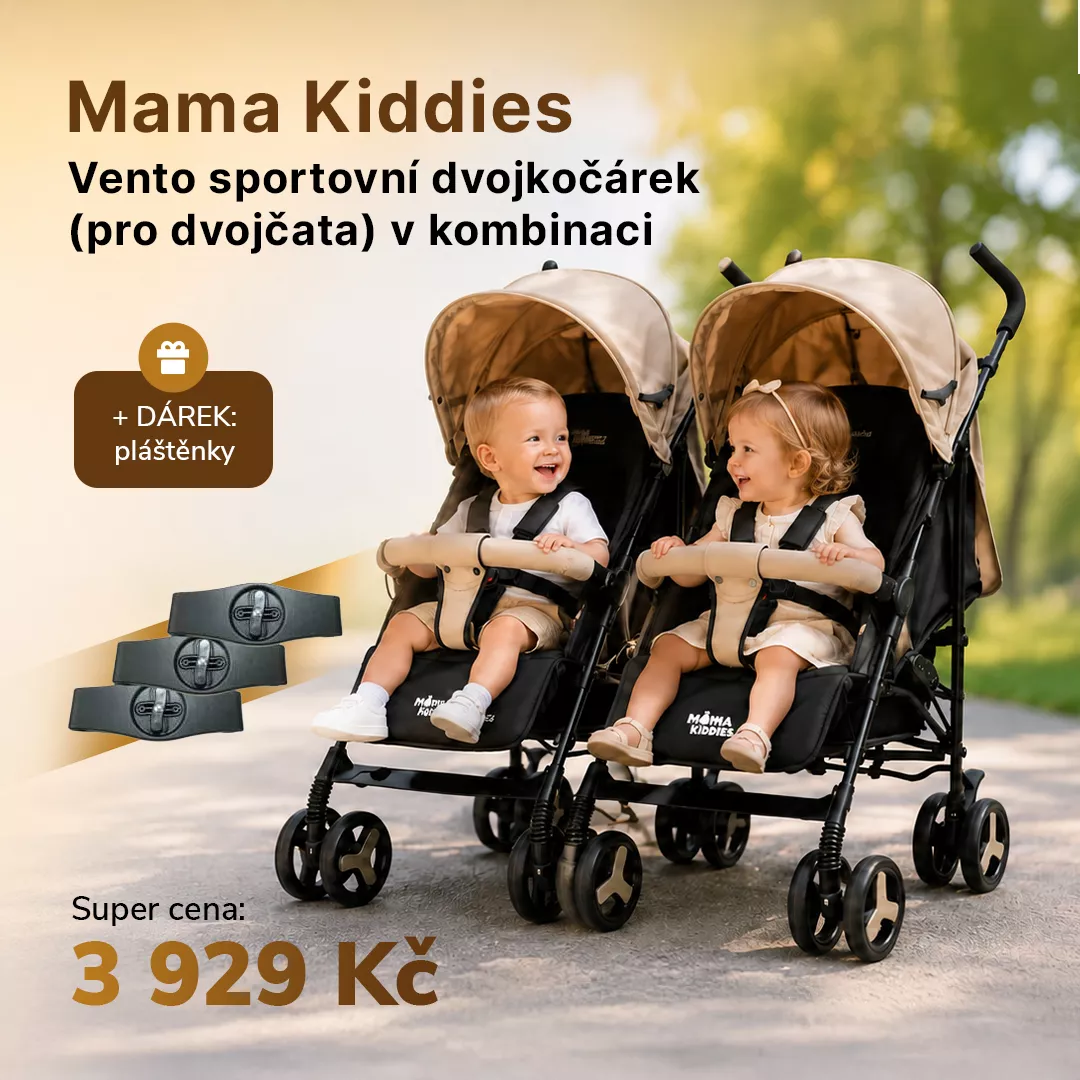 Mama Kiddies Vento sportovní dvojkočárek (pro dvojčata)