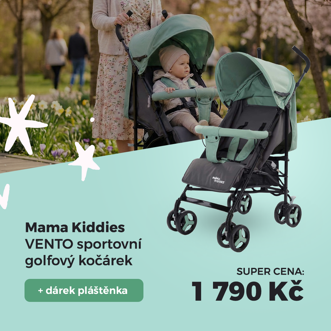 Mama Kiddies VENTO sportovní golfový kočárek