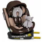 ISOFIX Mama Kiddies® iSize Capry bezpečnostní autosedačka otočná o 360° (40–150 cm) v béžové/hnědé barvě + Dárek