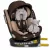 ISOFIX Mama Kiddies® iSize Capry bezpečnostní autosedačka otočná o 360° (40–150 cm) v béžové/hnědé barvě + Dárek