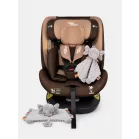 ISOFIX Mama Kiddies® iSize Capry bezpečnostní autosedačka otočná o 360° (40–150 cm) v béžové/hnědé barvě + Dárek