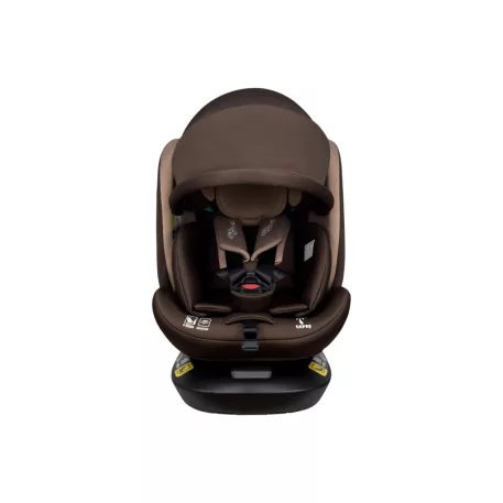 ISOFIX Mama Kiddies® iSize Capry bezpečnostní autosedačka otočná o 360° (40–150 cm) v béžové/hnědé barvě + Dárek