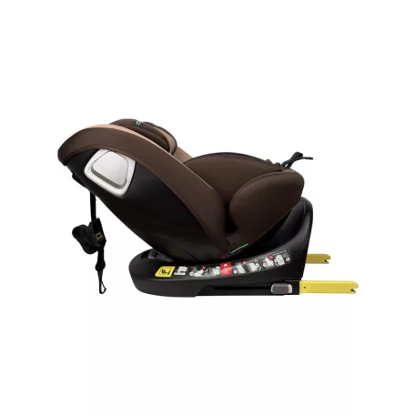 ISOFIX Mama Kiddies® iSize Capry bezpečnostní autosedačka otočná o 360° (40–150 cm) v béžové/hnědé barvě + Dárek