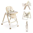 Mama Kiddies® Baby Siesta 4v1 multifunkční jídelní židlička v šedé barvě