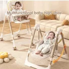 Mama Kiddies® Baby Siesta 4v1 multifunkční jídelní židlička v šedé barvě