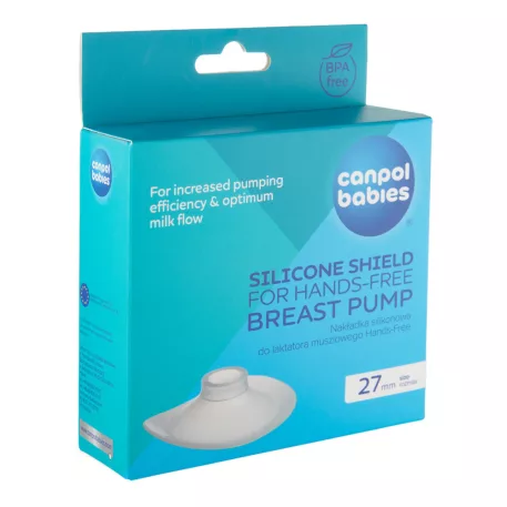 Canpol babies Silikonový trychtýř k odsávačce mateřského mléka Hands-Free 27mm