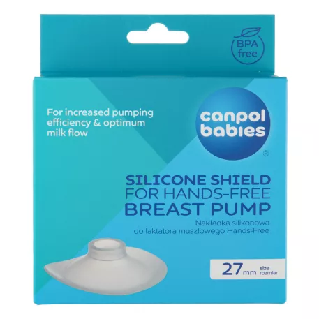 Canpol babies Silikonový trychtýř k odsávačce mateřského mléka Hands-Free 27mm