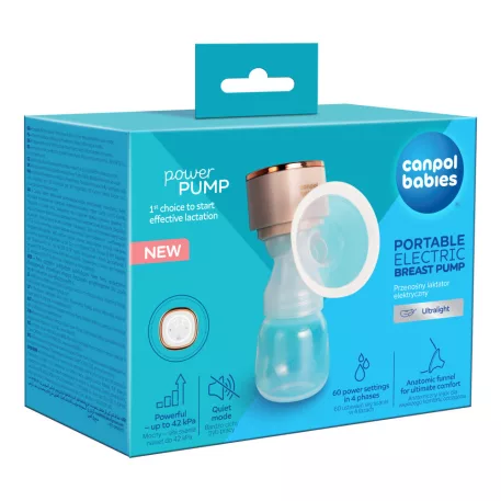 Canpol babies Přenosná elektrická odsávačka mateřského mléka PowerPump
