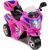 Tříkolová elektrická sportovní motorka v růžové barvě