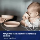 LOVI jídelní sada s otevřeným hrnečkem, 3 ks – Nude