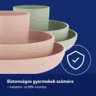 LOVI jídelní sada s otevřeným hrnečkem, 3 ks – Pistachio