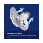 LOVI NIGHT&DAY dynamický silikonový dudlík 3–6 měsíců, 2 ks – pro chlapce