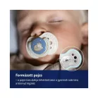LOVI NIGHT&DAY dynamický silikonový dudlík 3–6 měsíců, 2 ks – pro chlapce
