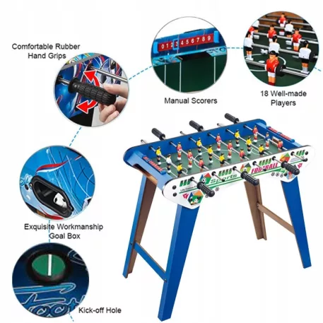 Mama Kiddies® dřevěný stolní fotbal se stojanem