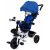 FunFit Kids Twist tříkolka s vodícím ramenem a opěrkou na nohy v modré barvě (sedadlo otočné o 360°)