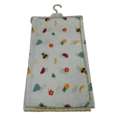    Dětská osuška/dečka z plenkoviny 77 × 78 cm - se vzorem ovoce