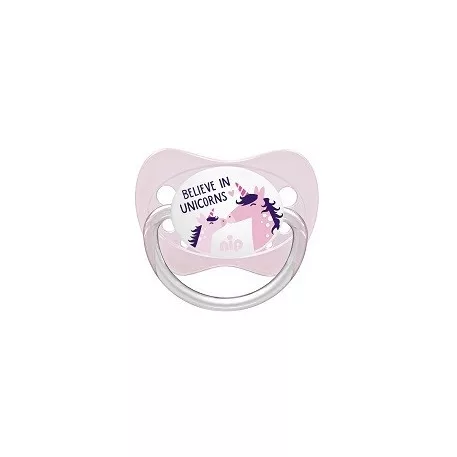 NIP Family latexový ortodontický dudlík 0–6 měsíců, 2 ks