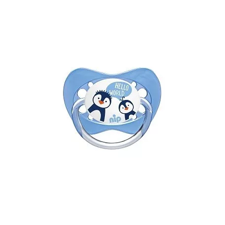 NIP Family latexový ortodontický dudlík 0–6 měsíců, 2 ks