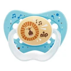   NIP Life silikonový dudlík 0–6 měsíců, 2 ks – pro chlapce