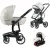 Multifunkční kočárek Mama Kiddies Icon 4v1 v béžové barvě s ISOFIX základnou.