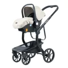 Autosedačka Mama Kiddies Icon i-Size v béžové barvě.