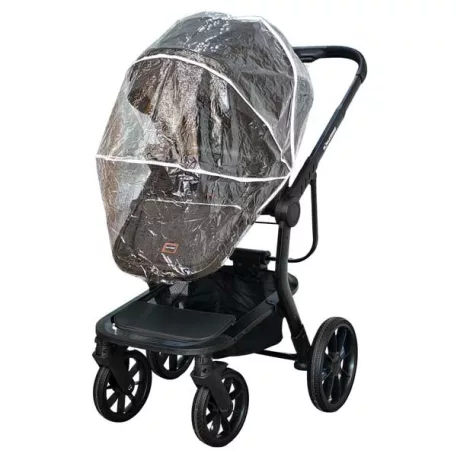 Kočárek Mama Kiddies Icon s průhlednou pláštěnkou.