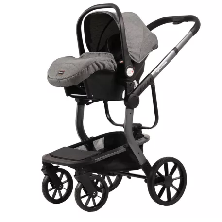 Autosedačka (vajíčko) Mama Kiddies Icon i-Size v šedé barvě.