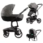 Mama Kiddies® Icon 3v1 multifunkční kočárek s příslušenstvím v šedé barvě + Dárek