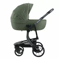 Zelený kočárek Mama Kiddies® Icon s hlubokou korbou