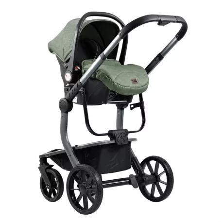 Autosedačka (vajíčko) Mama Kiddies Icon i-Size v zelené barvě.