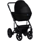 Kočárek Mama Kiddies Max 500 v černé barvě s korbičkou.
