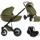 Multifunkční kočárek Mama Kiddies® Max 500 3 v 1 v olivové barvě s příslušenstvím + dárek