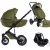 Multifunkční kočárek Mama Kiddies® Max 500 3 v 1 v olivové barvě s příslušenstvím + dárek