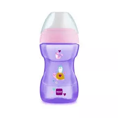 MAM Fun To Drink Cup učicí hrnek 270 ml, 8m+ – fialový