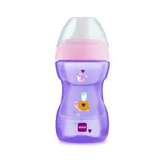 MAM Fun To Drink Cup učicí hrnek 270 ml, 8m+ – fialový