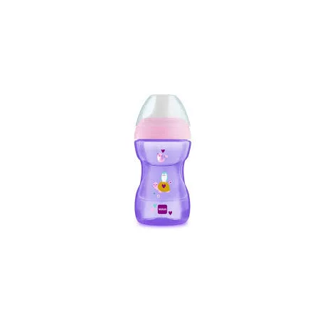 MAM Fun To Drink Cup učicí hrnek 270 ml, 8m+ – fialový
