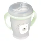 LOVI Hrneček nevylévací se svítícími úchyty BUDDY BEAR 250ml 6m+