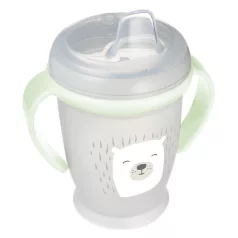   LOVI Hrneček nevylévací se svítícími úchyty BUDDY BEAR 250ml 6m+