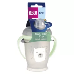   LOVI Hrneček nevylévací se svítícími úchyty BUDDY BEAR 250ml 6m+