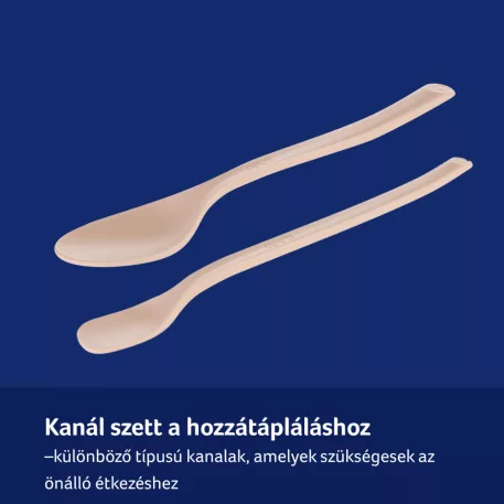 LOVI sada první krmící a polévkové lžíce 6m+, 2 ks – Nude