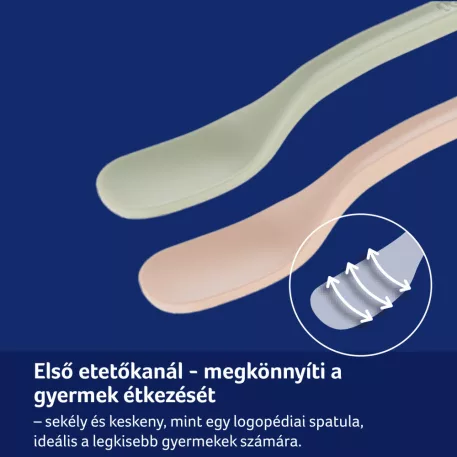 LOVI sada první krmící a polévkové lžíce 6m+, 2 ks – Nude