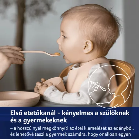LOVI sada první krmící a polévkové lžíce 6m+, 2 ks – Nude