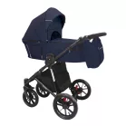 Kočárek Mama Kiddies Gino v modré barvě s korbičkou.