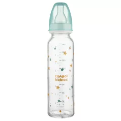 Canpol babies Lahev skleněná s úzkým hrdlem 240ml