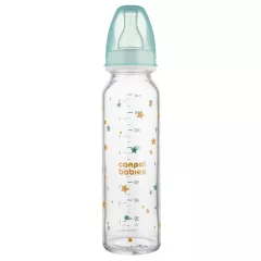 Canpol babies Lahev skleněná s úzkým hrdlem 240ml
