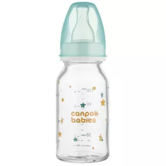 Canpol babies Lahev skleněná s úzkým hrdlem 120ml