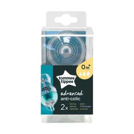 Tommee Tippee Advanced Anti-Colic silikonová savička 0+, 2 ks