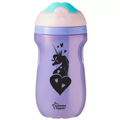 Tommee Tippee Insulated Sipper termohrnek s pítkem 260 ml, 12m+ – pro chlapce