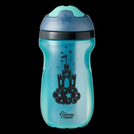 Tommee Tippee Insulated Sipper termohrnek s pítkem 260 ml, 12m+ – pro chlapce