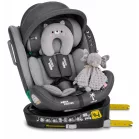 ISOFIX 360° otočná autosedačka Mama Kiddies® iSize Capry (40–150 cm) v šedé barvě + dárek